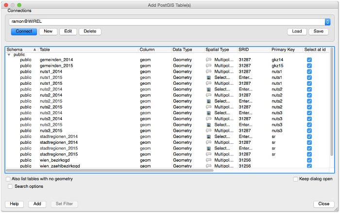 PostGIS layers tend to show up twice in QGIS